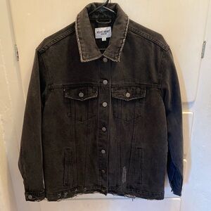 Velvet Heart black denim jacket.